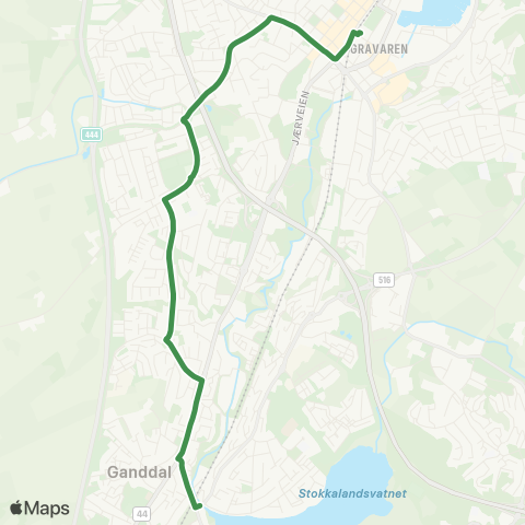 Kolumbus Busslinje i Rogaland map