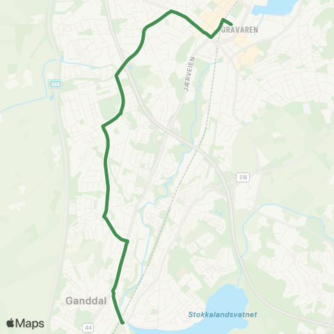 Kolumbus Busslinje i Rogaland map