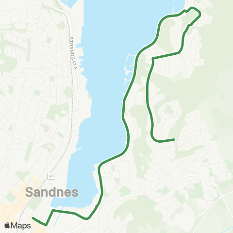 Kolumbus Busslinje i Rogaland map