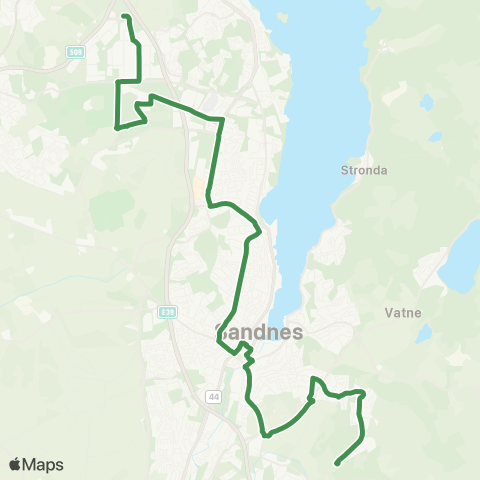 Kolumbus Busslinje i Rogaland map