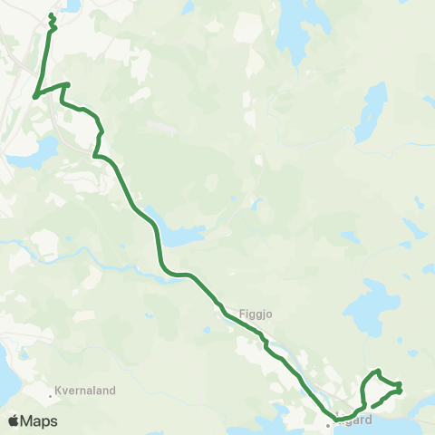 Kolumbus Busslinje i Rogaland map