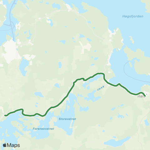 Kolumbus Busslinje i Rogaland map