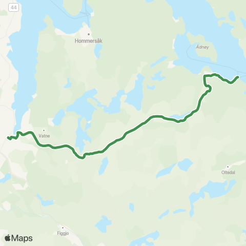 Kolumbus Busslinje i Rogaland map