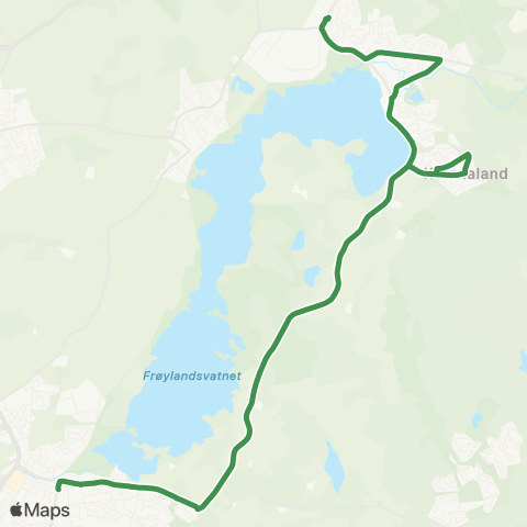 Kolumbus Busslinje i Rogaland map