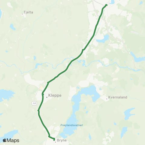 Kolumbus Busslinje i Rogaland map