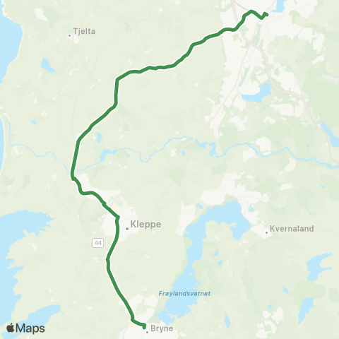 Kolumbus Busslinje i Rogaland map