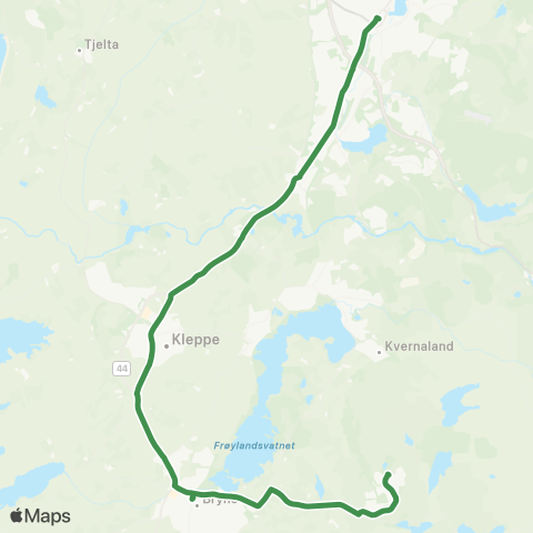 Kolumbus Busslinje i Rogaland map