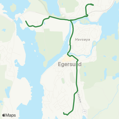 Kolumbus Busslinje i Rogaland map