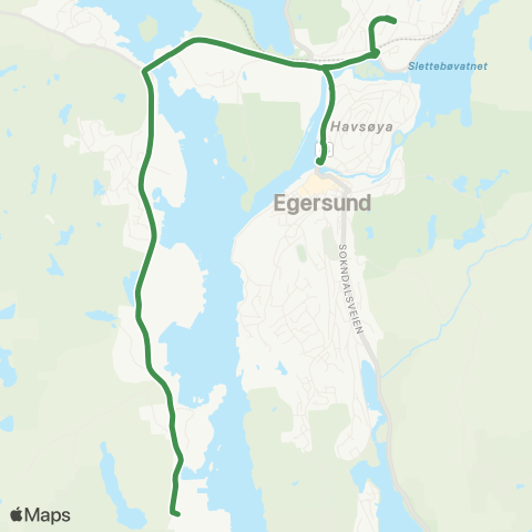 Kolumbus Busslinje i Rogaland map