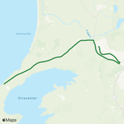 Kolumbus Busslinje i Rogaland map