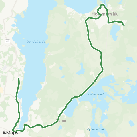 Kolumbus Busslinje i Rogaland map