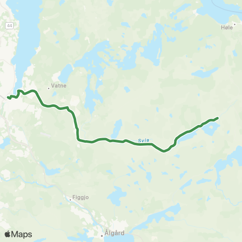 Kolumbus Busslinje i Rogaland map