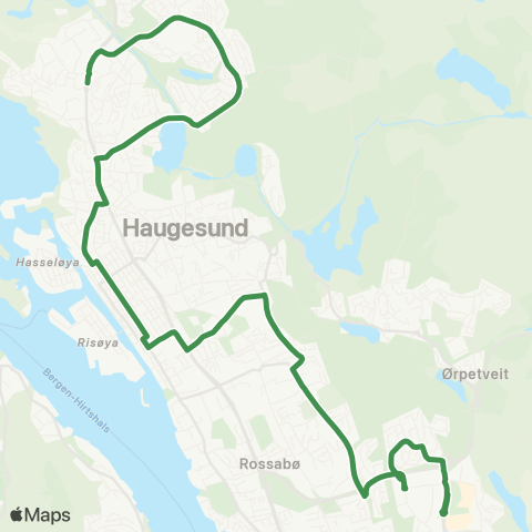 Kolumbus Busslinje i Rogaland map