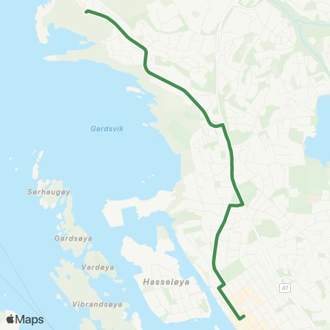 Kolumbus Busslinje i Rogaland map