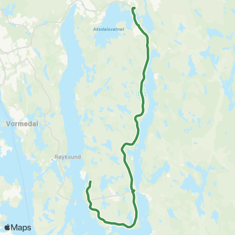 Kolumbus Busslinje i Rogaland map