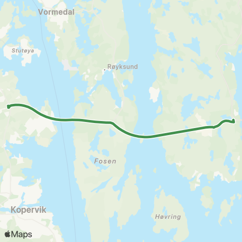 Kolumbus Busslinje i Rogaland map