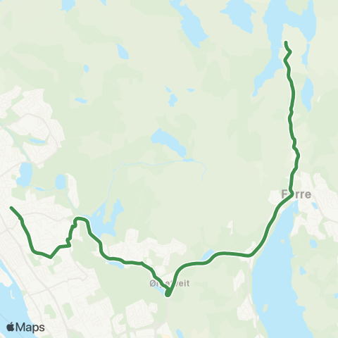 Kolumbus Busslinje i Rogaland map