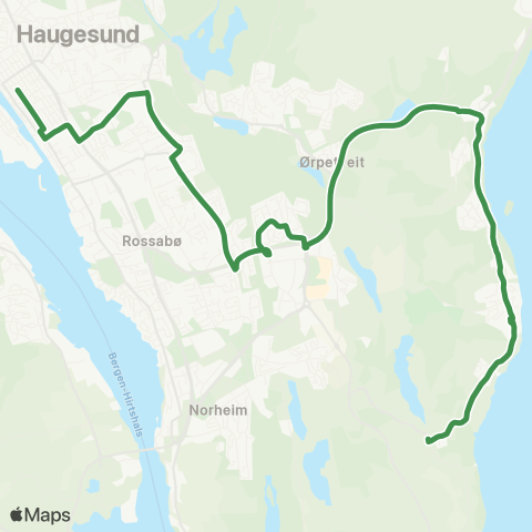 Kolumbus Busslinje i Rogaland map