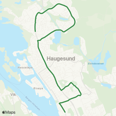 Kolumbus Busslinje i Rogaland map