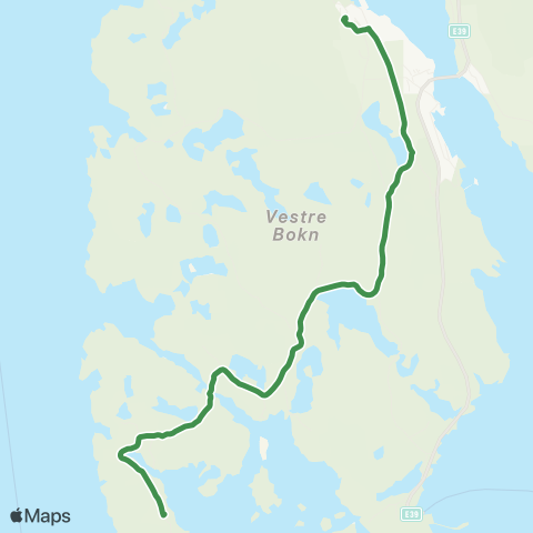 Kolumbus Busslinje i Rogaland map