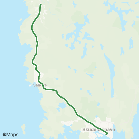 Kolumbus Busslinje i Rogaland map