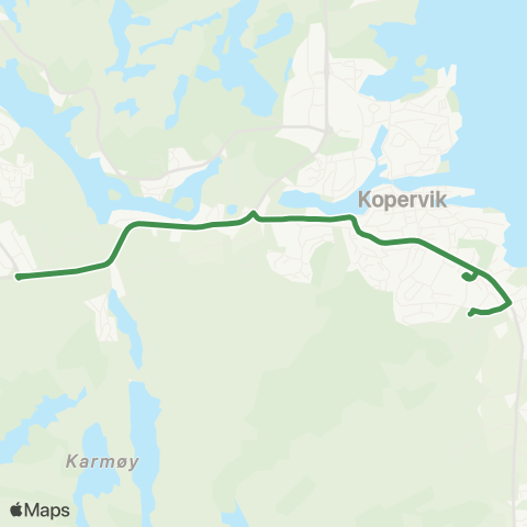 Kolumbus Busslinje i Rogaland map