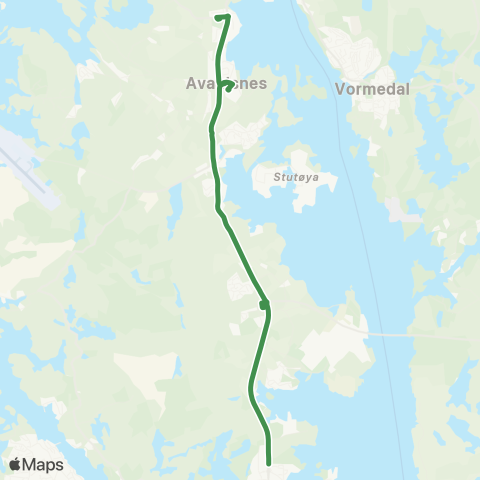 Kolumbus Busslinje i Rogaland map