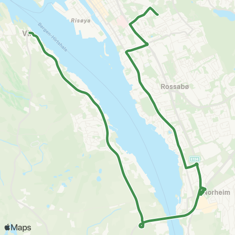 Kolumbus Busslinje i Rogaland map