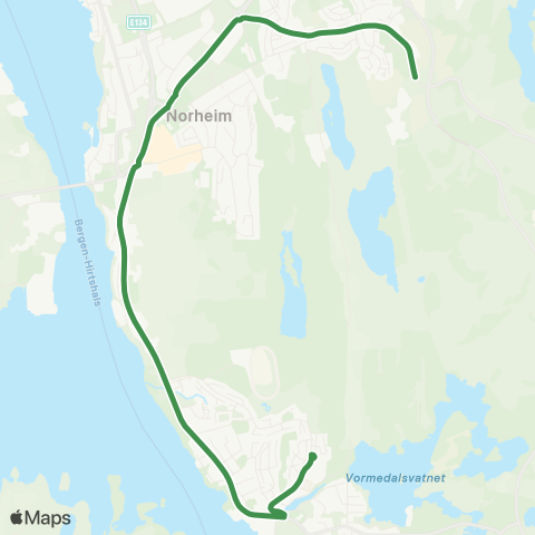 Kolumbus Busslinje i Rogaland map