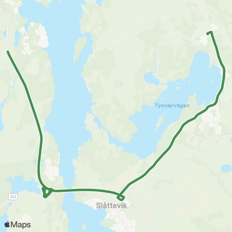 Kolumbus Busslinje i Rogaland map