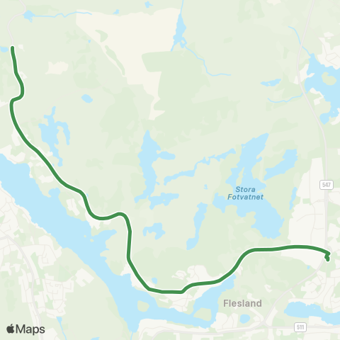 Kolumbus Busslinje i Rogaland map