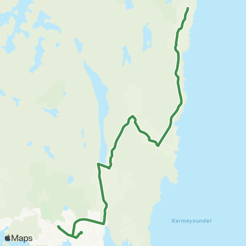 Kolumbus Busslinje i Rogaland map