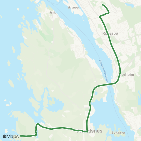 Kolumbus Busslinje i Rogaland map