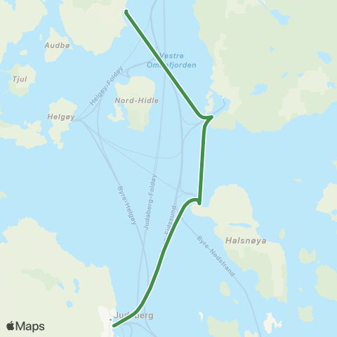 Kolumbus Båtlinje i Rogaland map