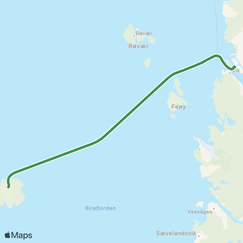 Kolumbus Båtlinje i Rogaland map