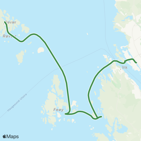 Kolumbus Båtlinje i Rogaland map