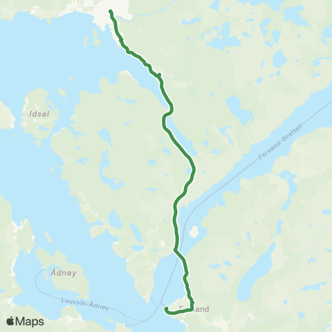 Kolumbus Busslinje i Rogaland map