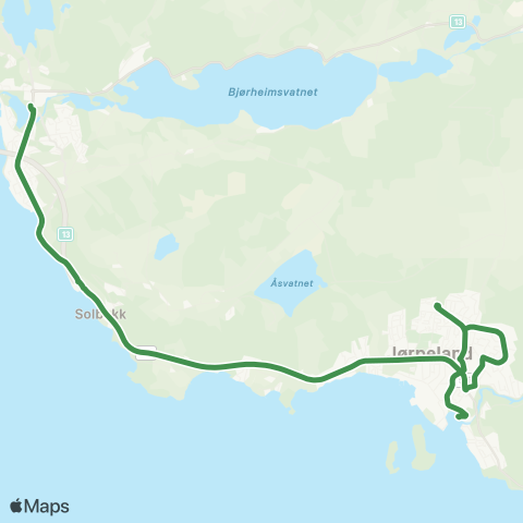 Kolumbus Busslinje i Rogaland map