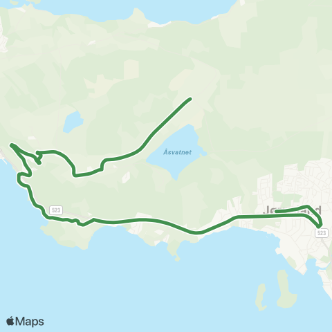 Kolumbus Busslinje i Rogaland map