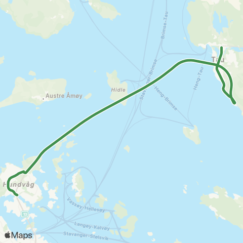 Kolumbus Busslinje i Rogaland map