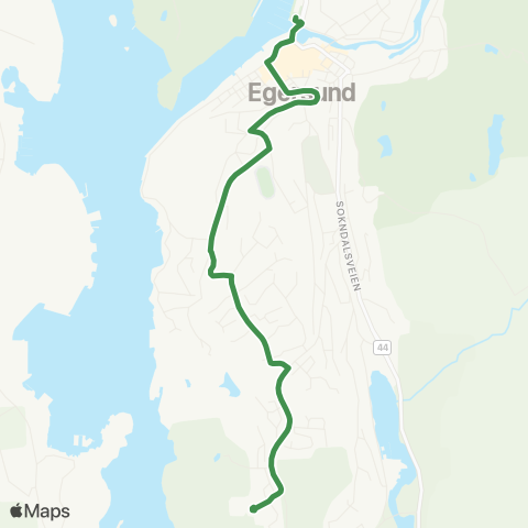 Kolumbus Busslinje i Rogaland map