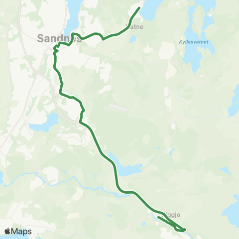 Kolumbus Busslinje i Rogaland map