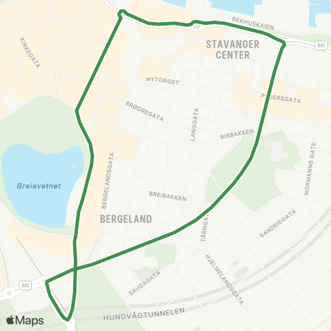 Kolumbus Busslinje i Rogaland map