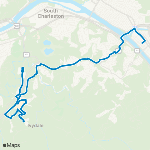 KRT Southridge / Trace Fork / Dudley Farms map