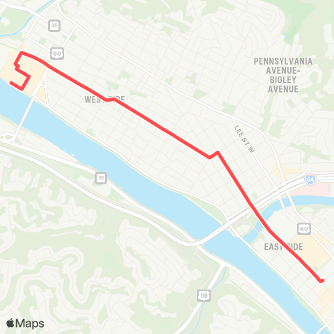 KRT West Charleston map