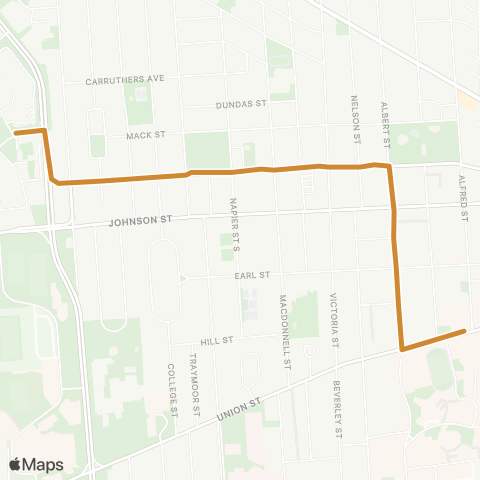 Kingston Transit An Clachan map