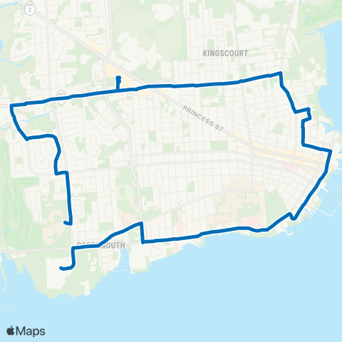 Kingston Transit Providence Care Hospital map