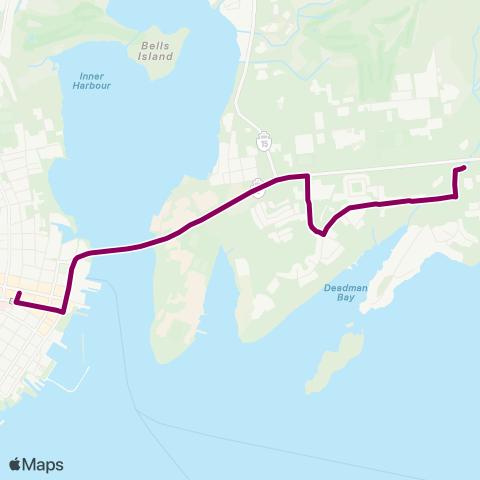 Kingston Transit Highway 15 - Kingston Centre map