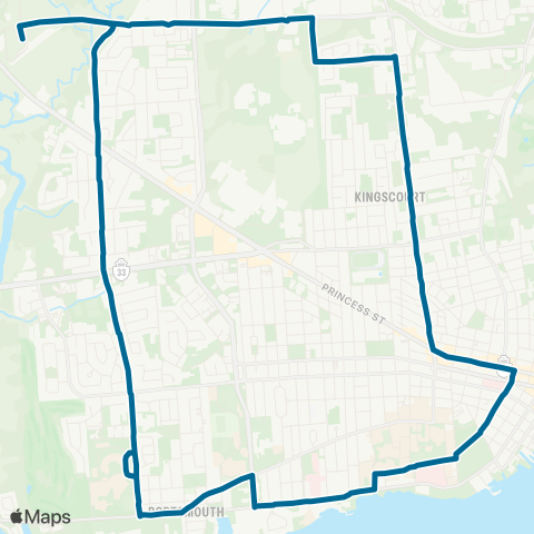 Kingston Transit Train Station Circuit map