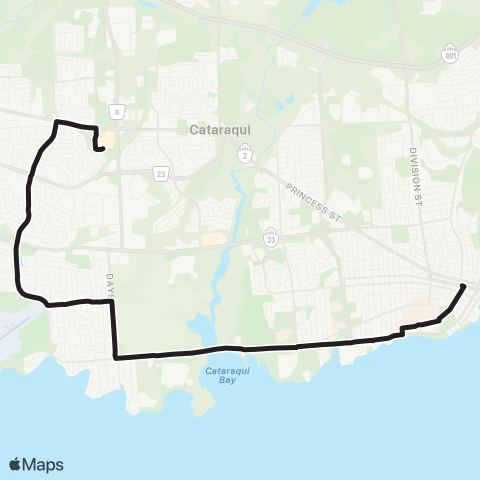 Kingston Transit Cataraqui Ctr - St Lawrence Coll - KGH - Dtwn - Kingston Ctr - Cataraqui Ctr map